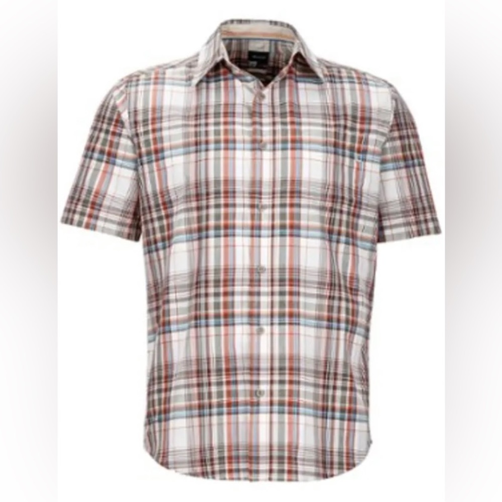 Marmot Dobson Plaid Collared Button-Up Shirt Men’s L